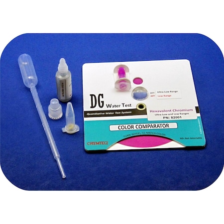 Chemteq Hexavalent Chromium DG Water Test Ultra Low & Low Ranges 82001